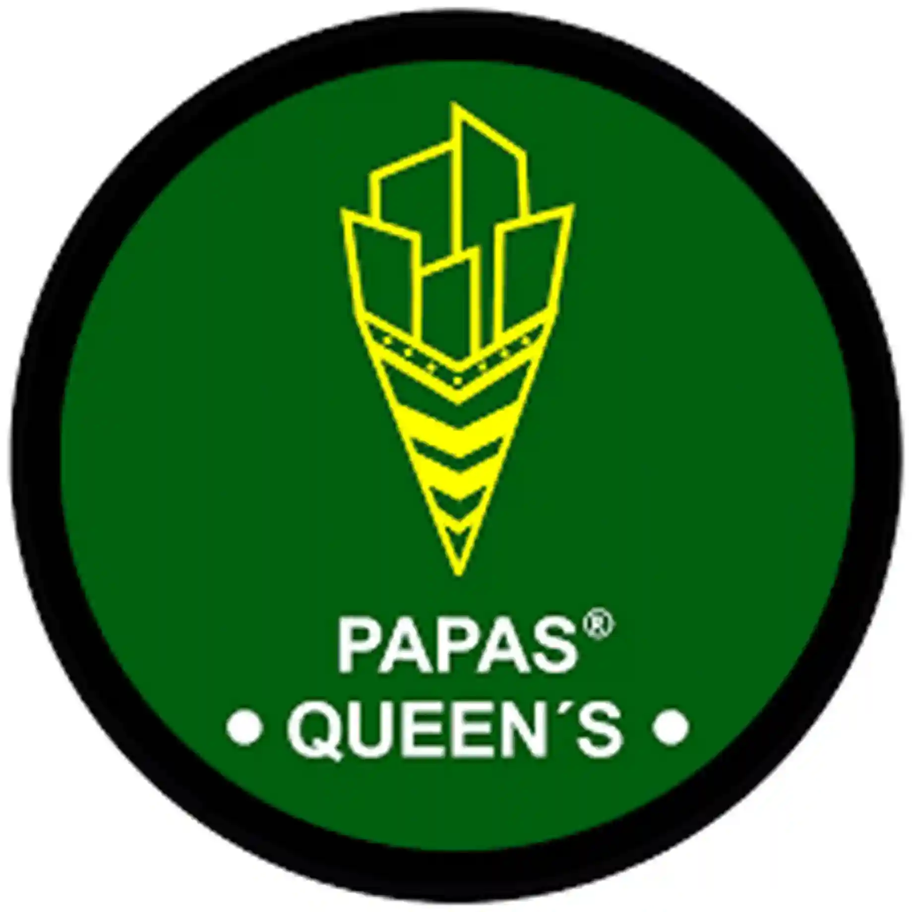 Logo oficial de la empresa Papas Quee
