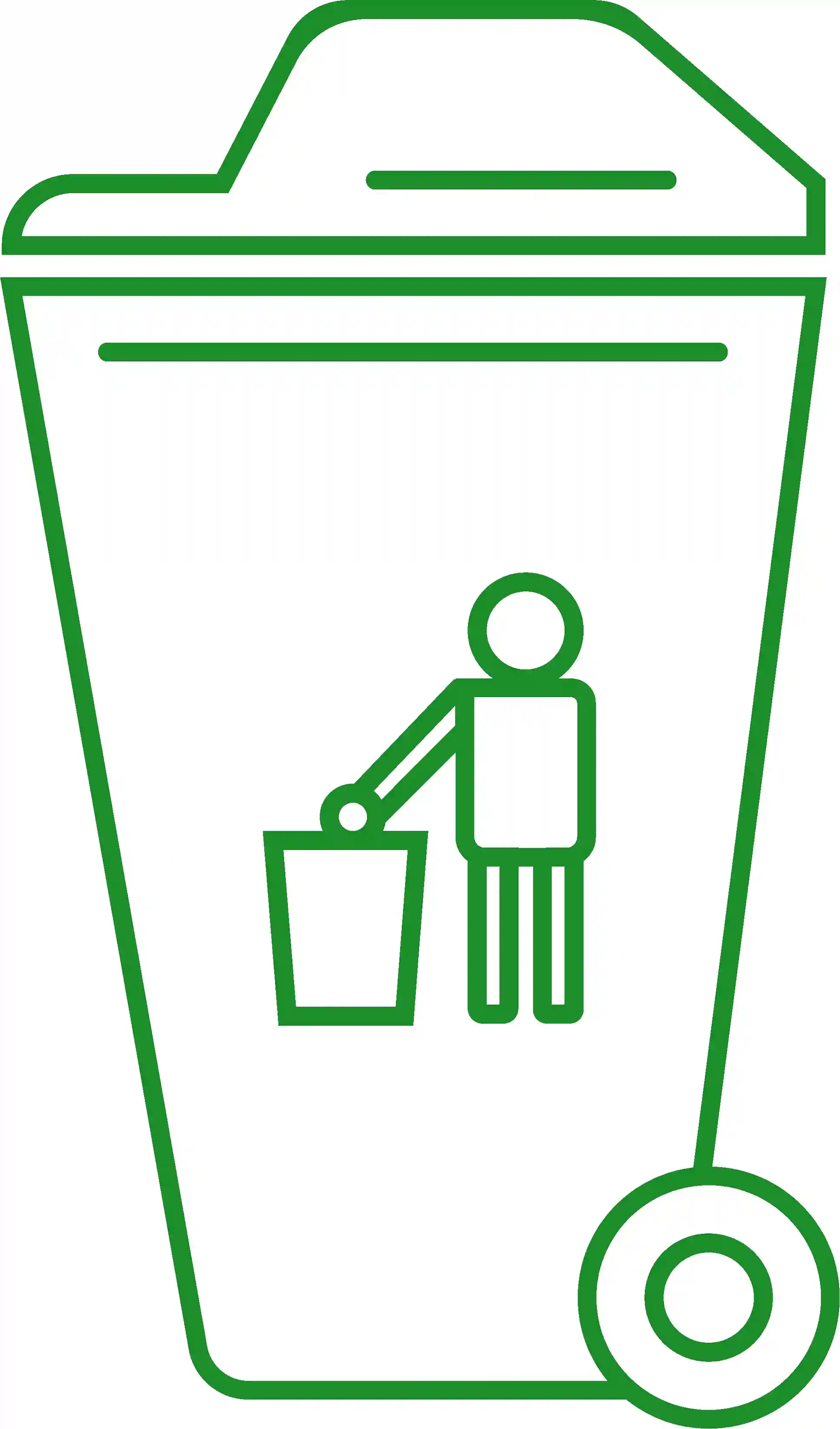 Icono representando contaminación plástica y sus efectos ambientales