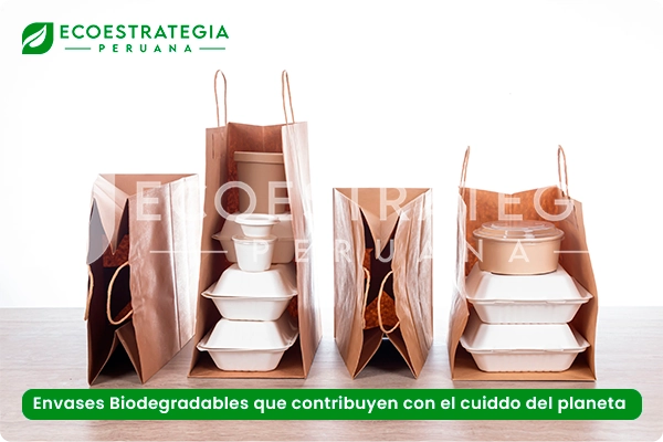 Envases biodegradables de bambú para alimentos y bebidas, incluyendo bowls soperos y de ensaladas, vasos para café y refrescos, y pirotines para salsas y ajiceros, ideales para consumo responsable.