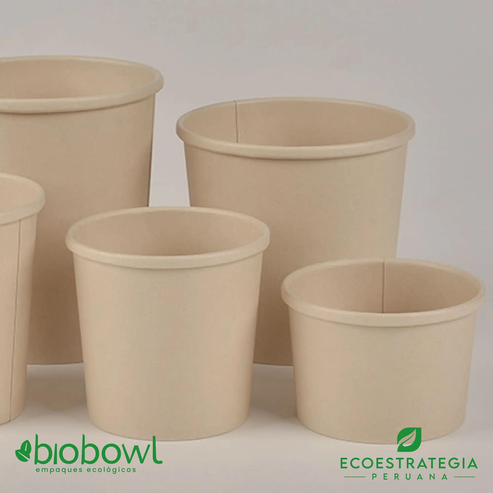 Contenedor biodegradable de 8oz, práctico y resistente, ideal para caldos en delivery