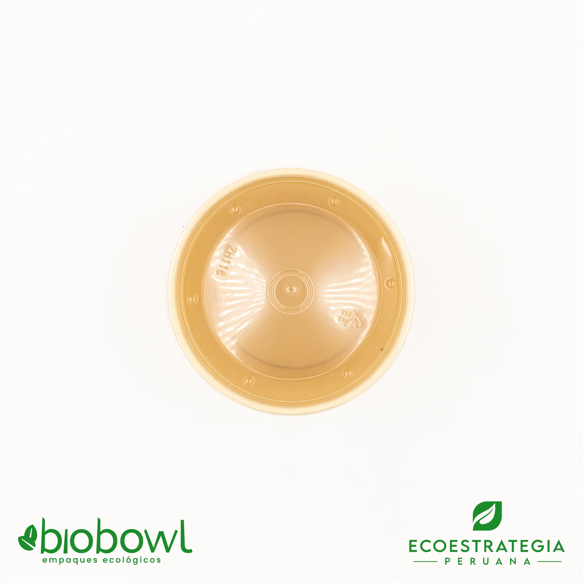 Bowl de bambú con capacidad de 8oz, ideal para entregar alimentos calientes en envase ecológico.