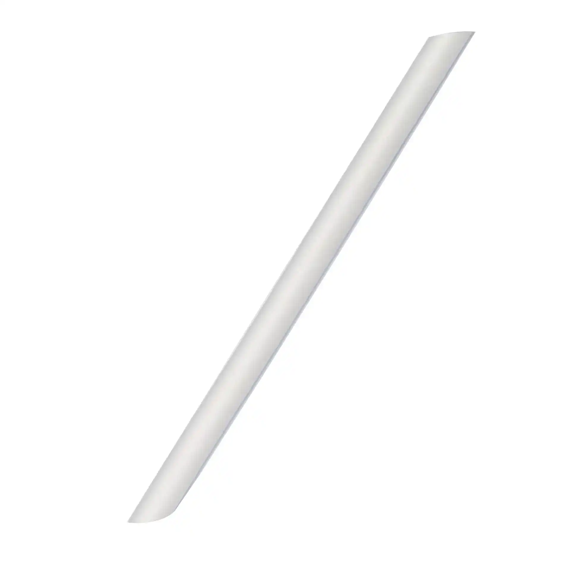 Sorbete compostable PLA 21cm x 11mm, fabricado con bagazo de caña, ideal para negocios sostenibles y delivery