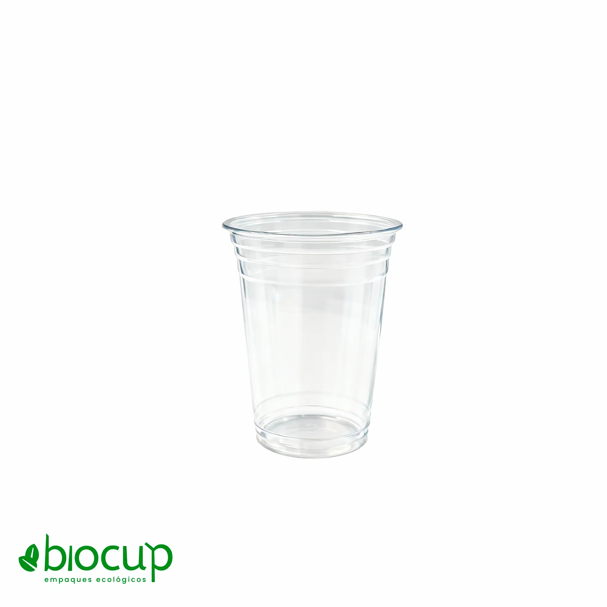 Vaso PET transparente de 16oz ideal para jugos, refrescos y bebidas frías